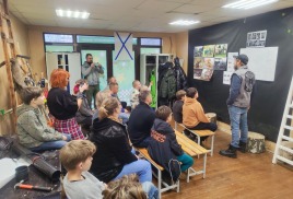 Лекция об истории мотоцикла в "Столярочке"