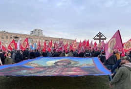 Крестный ход и молебен на Поклонной горе